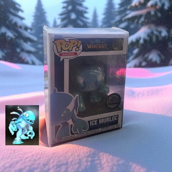 World of Warcraft Limited Edition *Ice Murloc Funko-Pop * With "Brrrgl" Pet Code - Picture 1 of 6